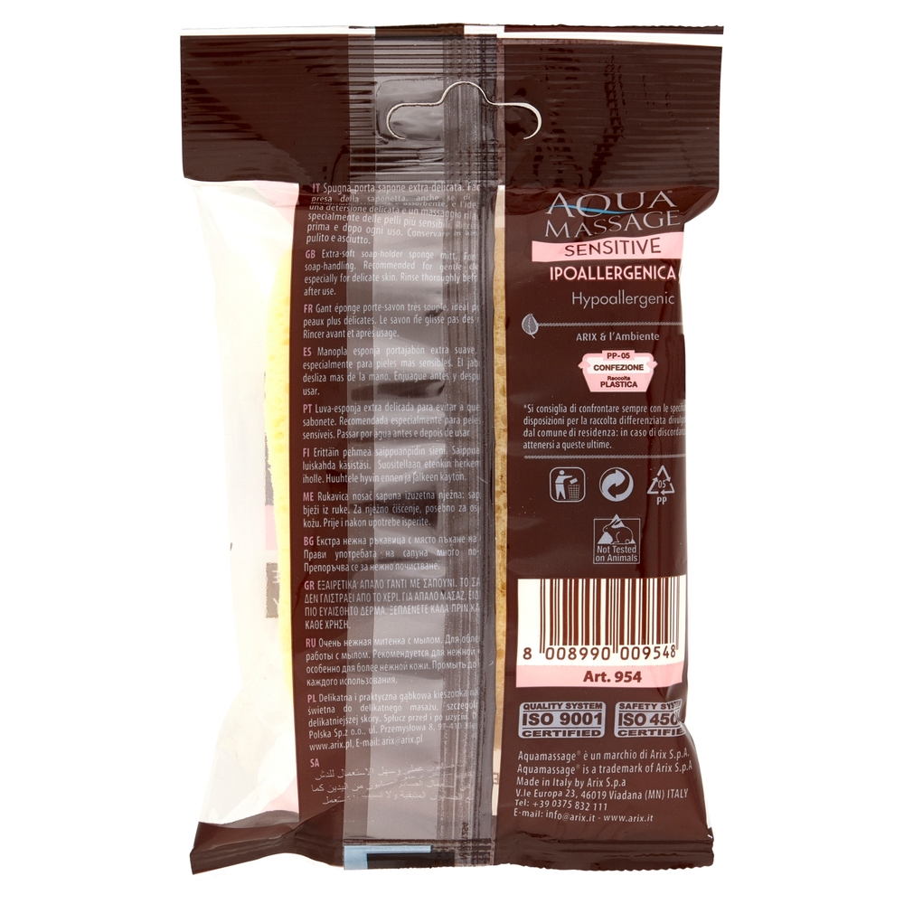 Aquamassage Sensitive Spugna Portasapone